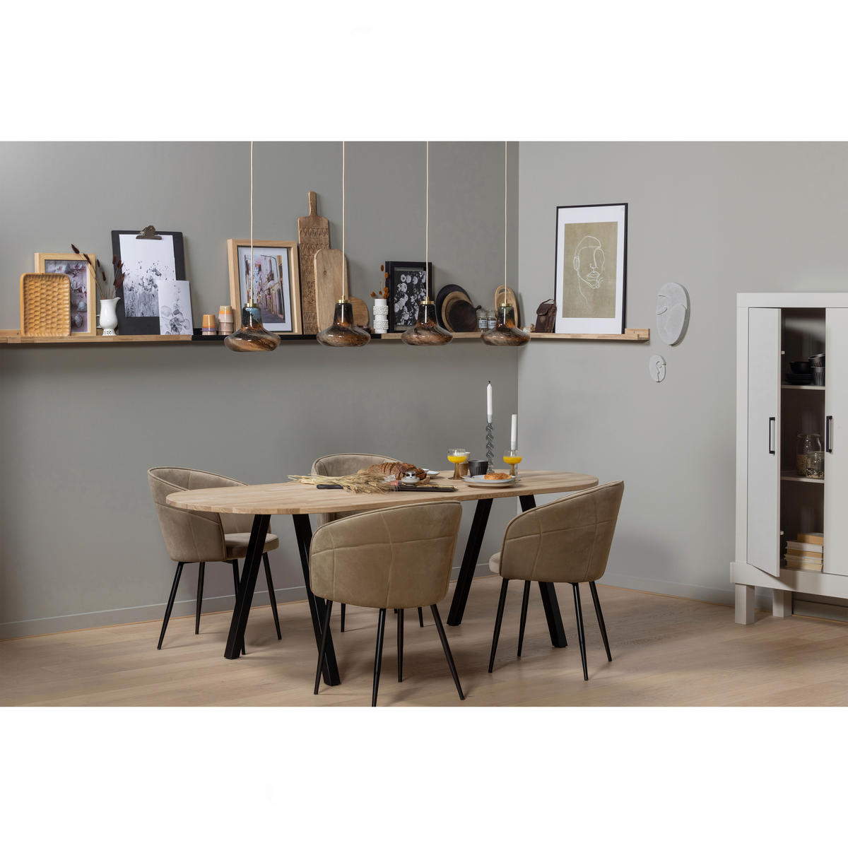 TISCHPLATTE Eiche Eichefarben  - Eichefarben, MODERN, Holz (220/90/2,4cm) - Livetastic