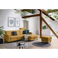 ECKSOFA  in Webstoff Honig  257/165 cm  - Schwarz/Honig, Design, Kunststoff/Textil (257/165cm) - Xora
