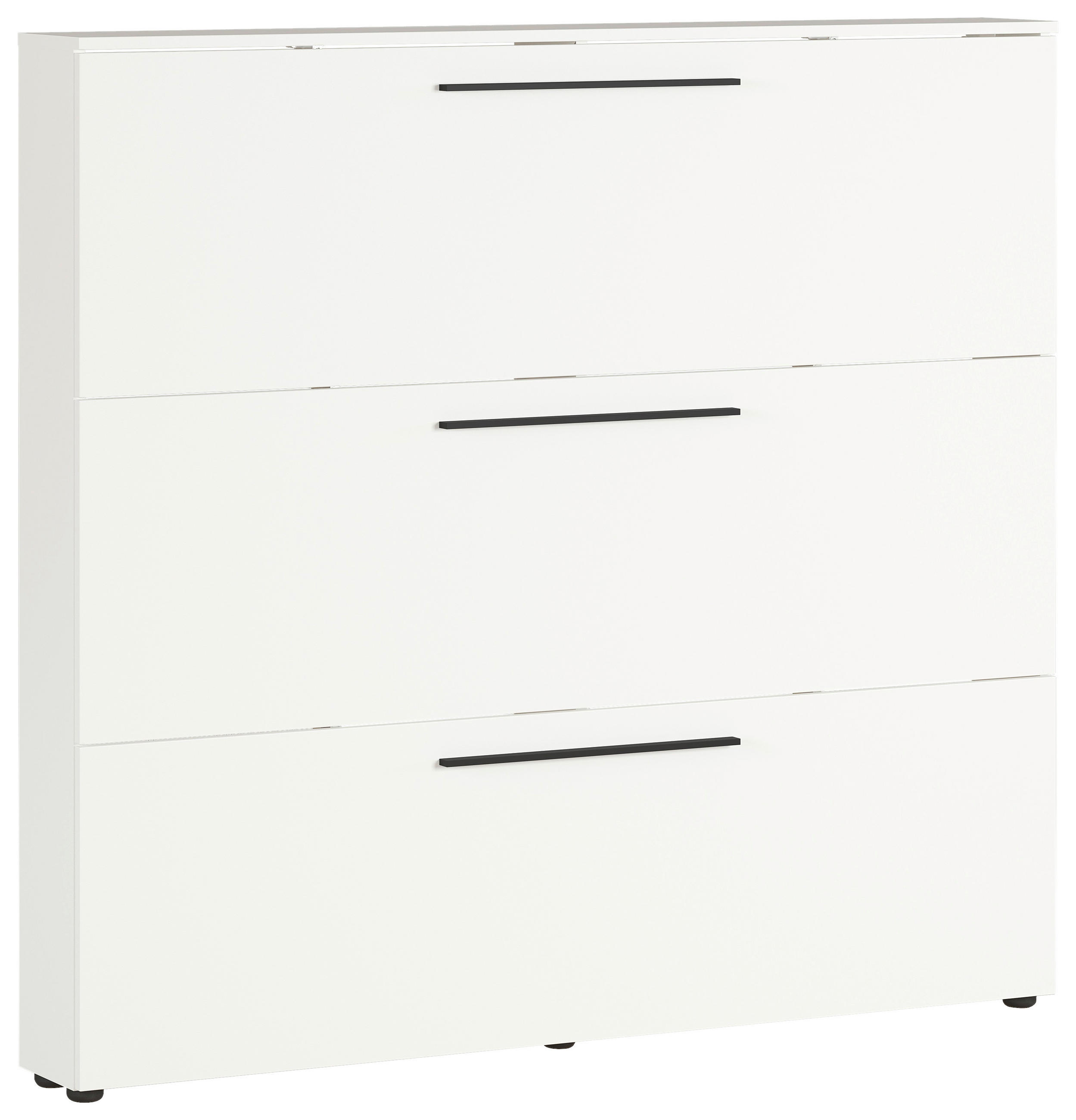 SCHUHKIPPER  in 140/129/19 cm  - Schwarz/Weiß, Basics, Holzwerkstoff/Kunststoff (140/129/19cm)