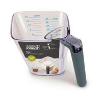 MERILNA POSODICA - siva/prozorno, Basics, umetna masa (17,5/11/24cm) - Joseph Joseph