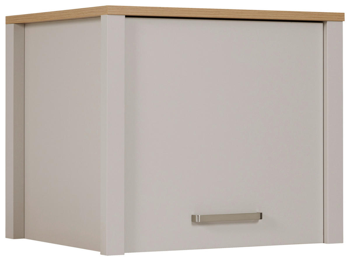 AUFSATZSCHRANK 70/60/60 cm  - Kaschmir/Silberfarben, ROMANTIK / LANDHAUS, Holzwerkstoff/Metall (70/60/60cm) - home24