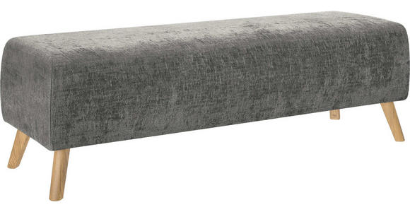BETTBANK 145/45/48 cm - Eichefarben/Dunkelgrau, Design, Holz/Textil (145/45/48cm) - Esposa