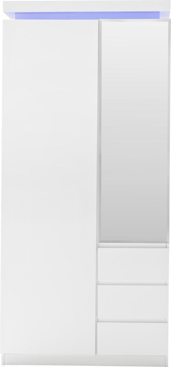 GARDEROBENSCHRANK  in 91/198/38 cm  - Weiss, Design, Holzwerkstoff (91/198/38cm) - Novel