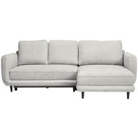 ECKSOFA in Struktur Naturfarben  - Schwarz/Naturfarben, Konventionell, Holz/Textil (247/170cm) - Carryhome