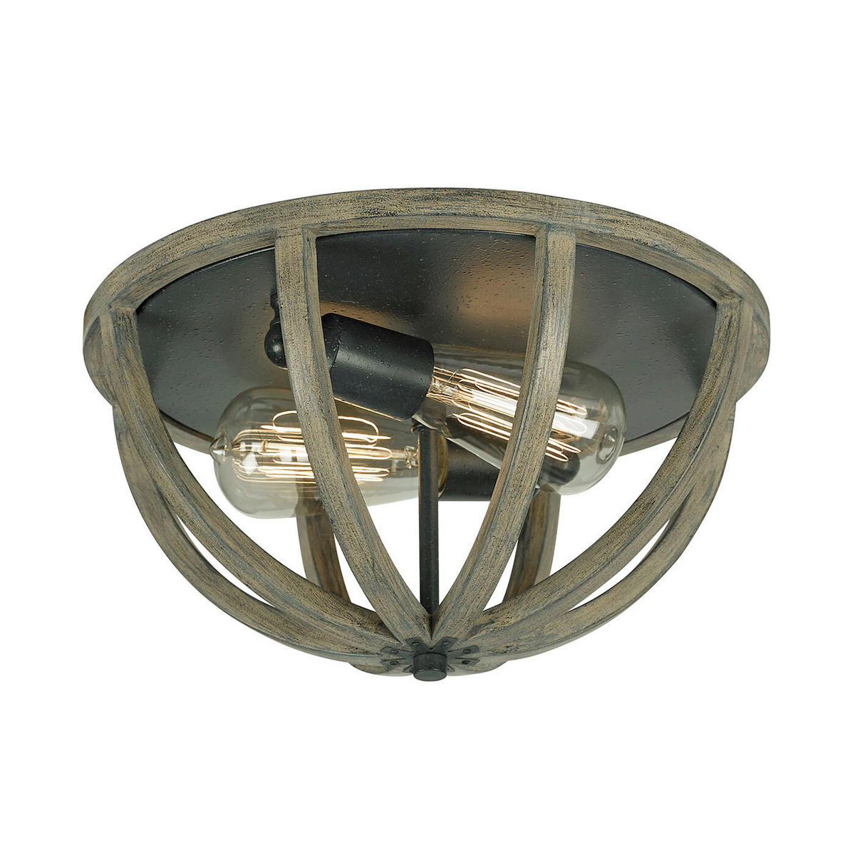 DECKENLEUCHTE  33/17.8 cm    - Eichefarben, KONVENTIONELL, Holz (33/17.8cm) - Elstead Lighting