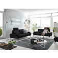 3-SITZER-SOFA in Leder Anthrazit  - Anthrazit/Schwarz, Design, Leder/Metall (222/86/104cm) - Dieter Knoll