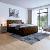BOXSPRINGBETT 180/200 cm  in Braun  - Schwarz/Braun, MODERN, Holz/Textil (180/200cm) - MID.YOU
