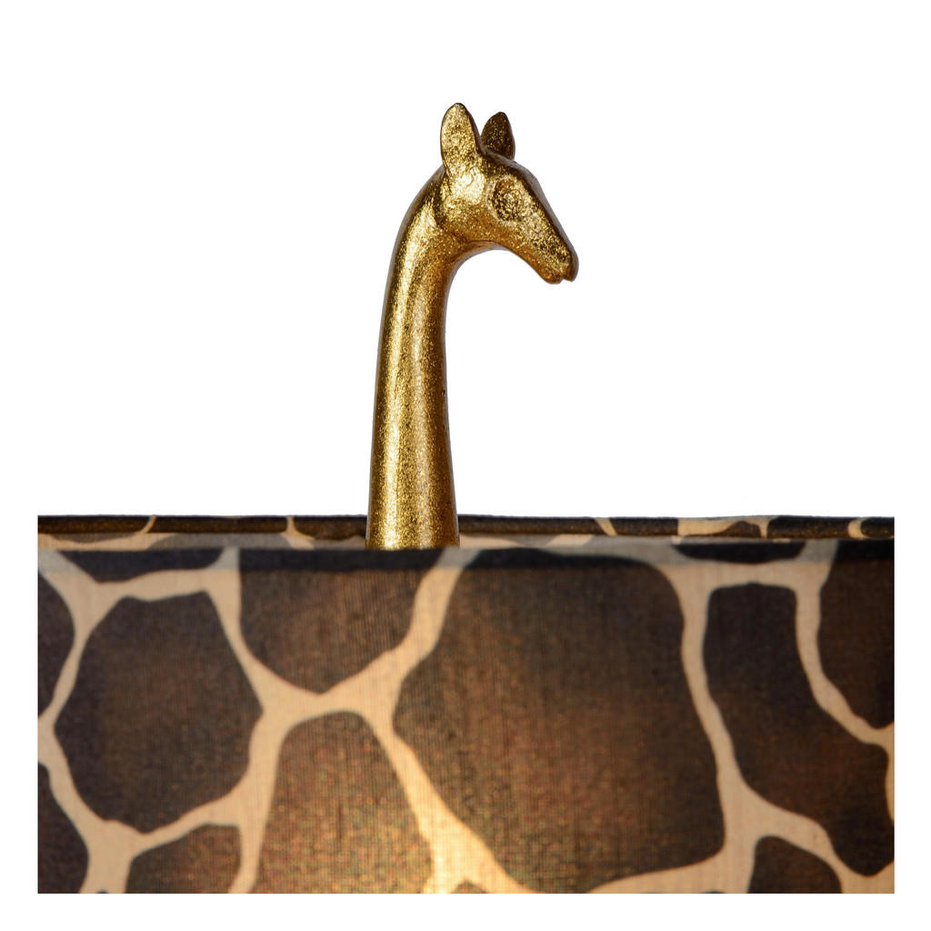 Thumbnail - Lucide Tischleuchte Extravaganza Miss Tall, Braun, Textil, Giraffe,Giraffe, zylindrisch,zylindrisch, 60.5 cm, RoHS, Reac...