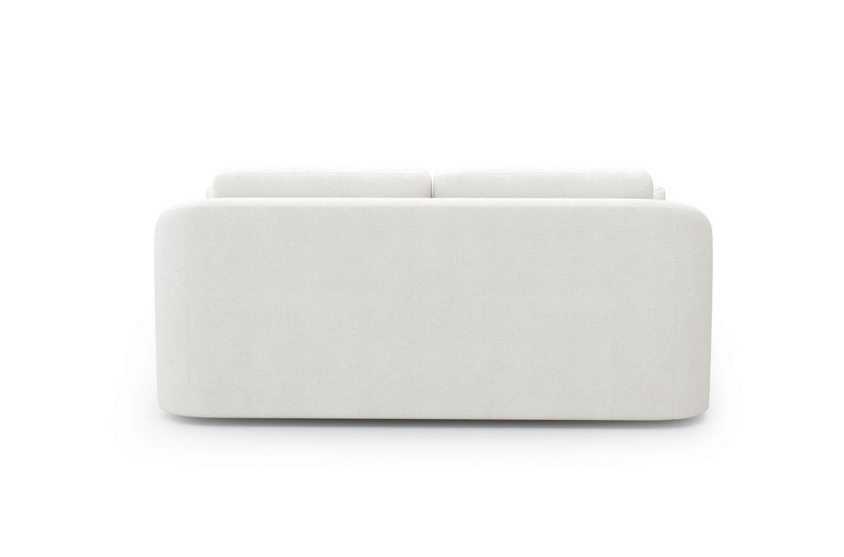 2,5-SITZER in Flachgewebe Weiss  - Weiss/Schwarz, Modern, Kunststoff/Textil (196/88/107cm) - Sit & More