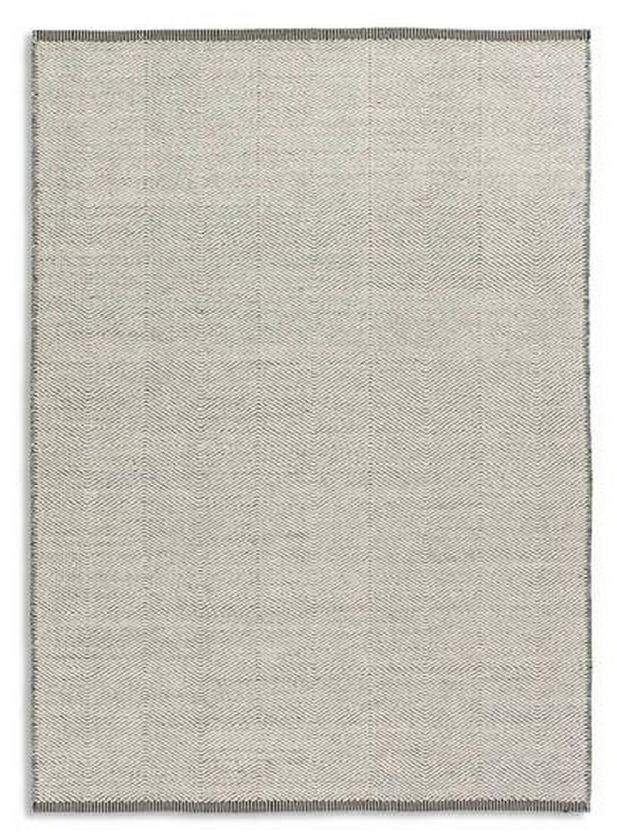 HANDWEBTEPPICH 140/200 cm Carmen Anthrazit, Weiß  - Anthrazit/Weiß, Design, Textil (140/200cm)