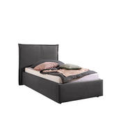 POLSTERBETT 100/200 cm,  in Anthrazit,  - Anthrazit/Schwarz, MODERN, Kunststoff/Textil (100/200cm) - Livetastic