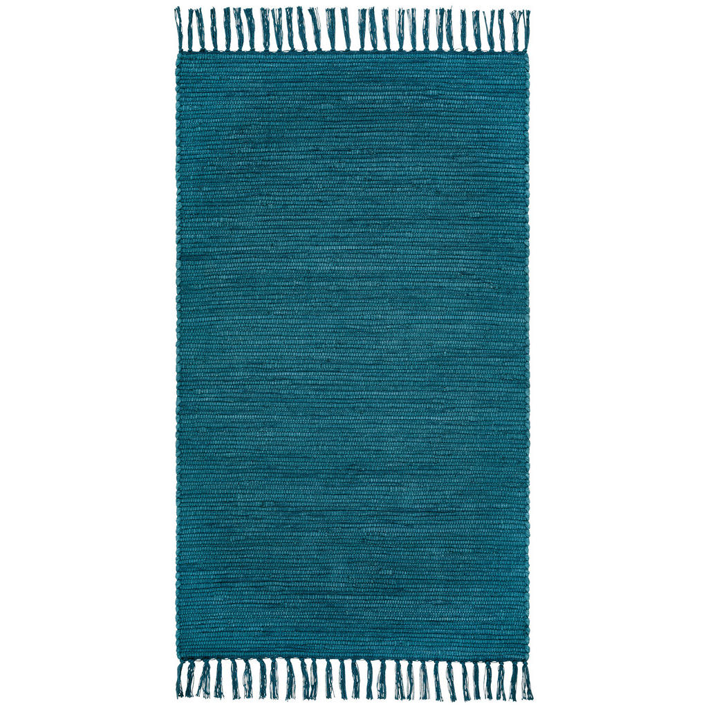 Handwebteppich Blau Annika 70x120 cm