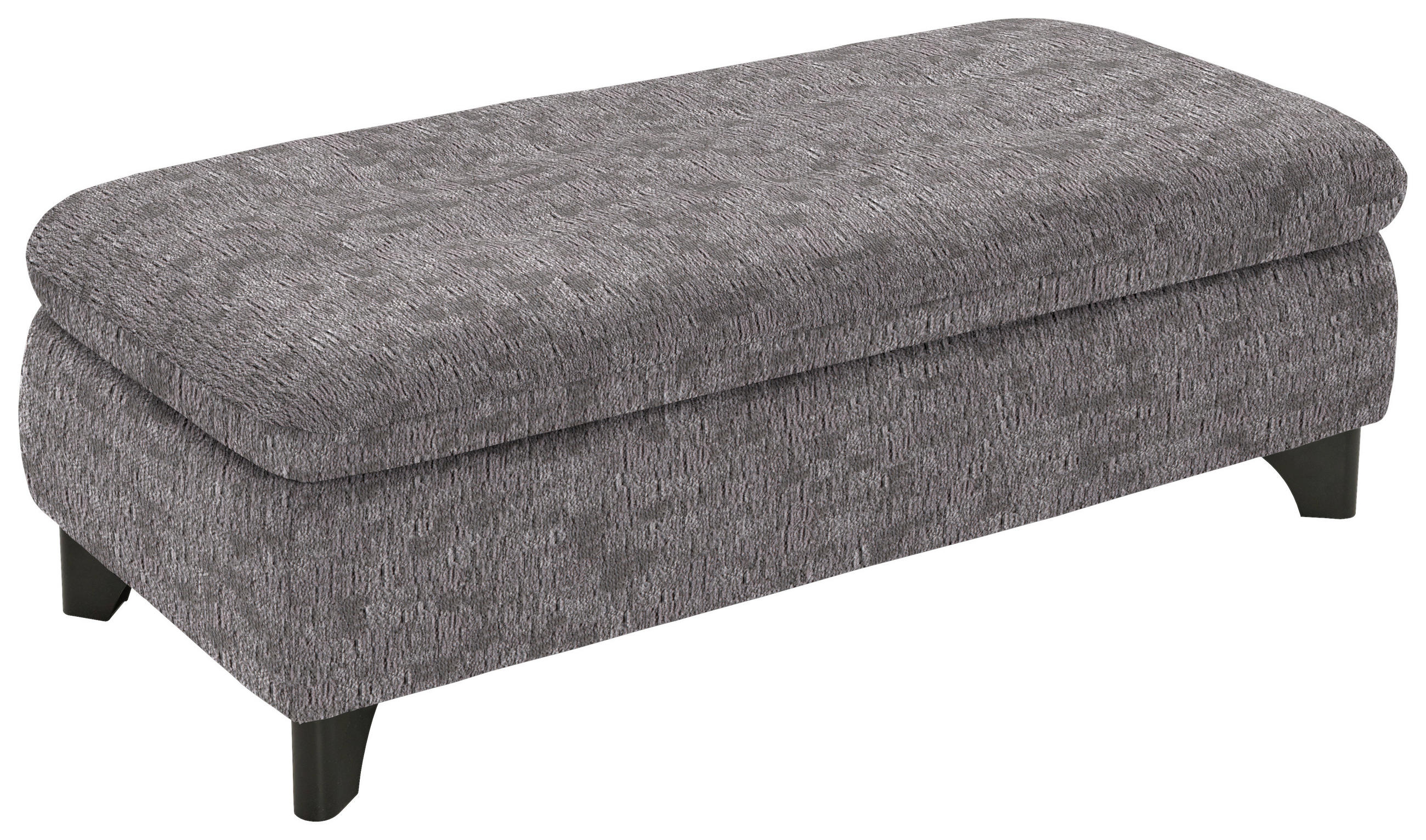 HOCKER in Textil Graubraun  - Graubraun/Schwarz, KONVENTIONELL, Textil/Metall (60/45/60cm) - Carryhome