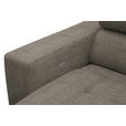 ECKSOFA in Chenille Hellbraun  - Chromfarben/Hellbraun, Design, Textil (301/207cm) - Xora