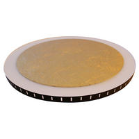 LED-DECKENLEUCHTE MOON 40/4,1 cm   - Goldfarben/Schwarz, Design, Metall (40/4,1cm)