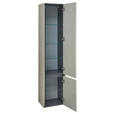 HOCHSCHRANK 37/168/33 cm  - Sandfarben/Lavagrau, Design, Glas/Holzwerkstoff (37/168/33cm) - Dieter Knoll