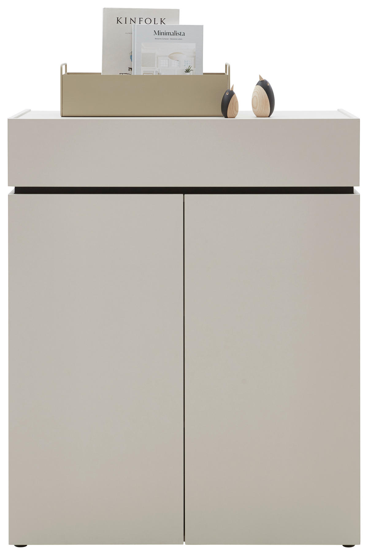 COMMODE 90/111/40 cm  in Kaschmir  - noir/cachemire, Design, matière synthétique/matériau de bois (90/111/40cm) - Voleo