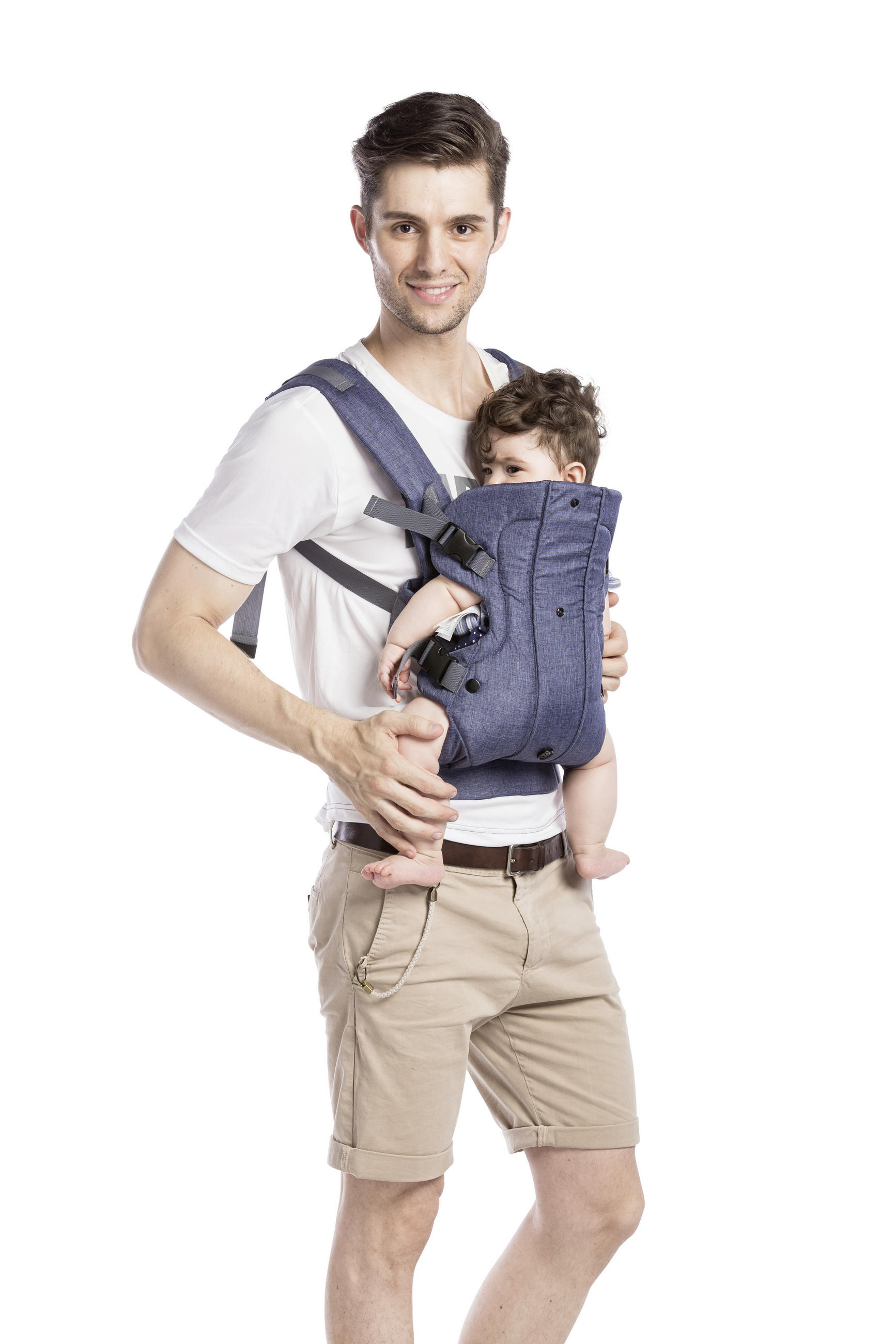 BABYTRAGE Carry Me  - Grau, Basics, Textil - My Baby Lou