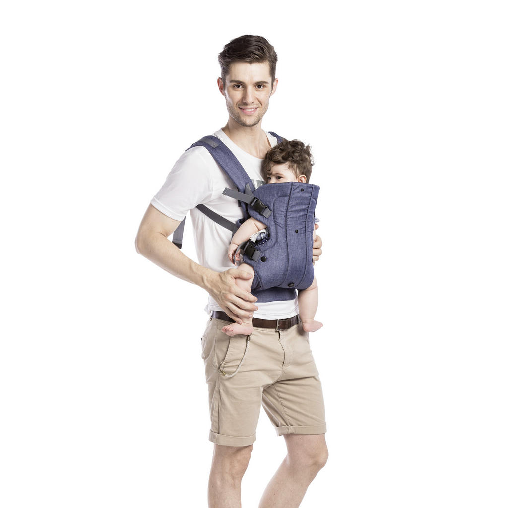 Thumbnail - My Baby Lou Babytrage Carry Me, Grau, Textil, Füllung: Baumwollfüllung, Rückentragefunktion, Bauchtragefunktion, gepolst...