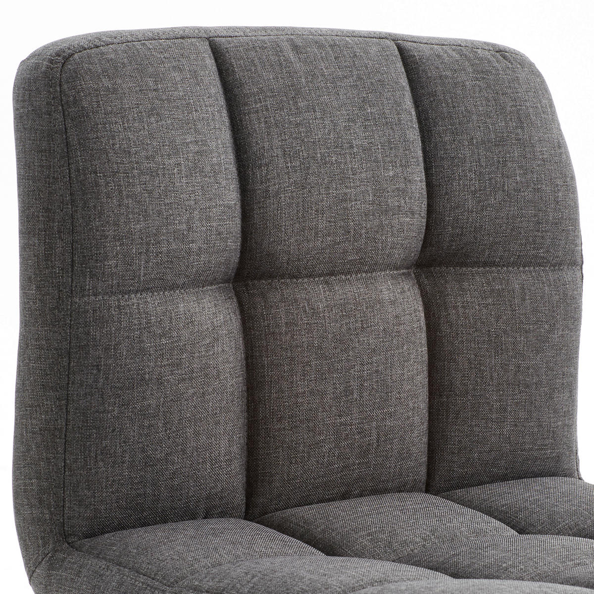 BARHOCKER in Metall, Textil Grau, Schwarz  - Schwarz/Grau, Modern, Textil/Metall (44,5/92-113/48cm) - Livetastic