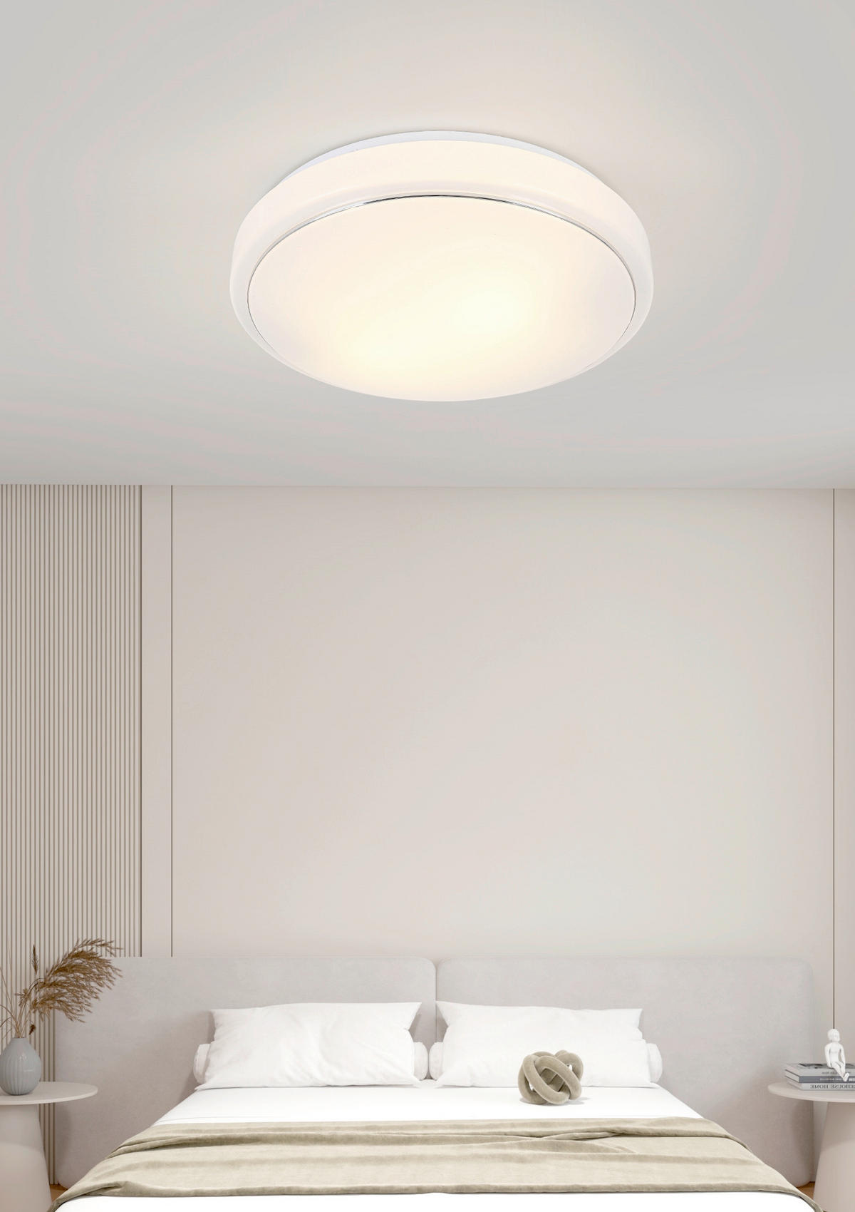 PLAFONJERA  - boja hroma/bela, Osnovno, metal/plastika (39/9cm) - Boxxx