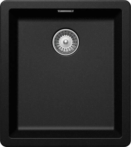 SPÜLE GREN100SAMAG  - Schwarz, Basics, Stein (40,6/45,6cm) - Schock