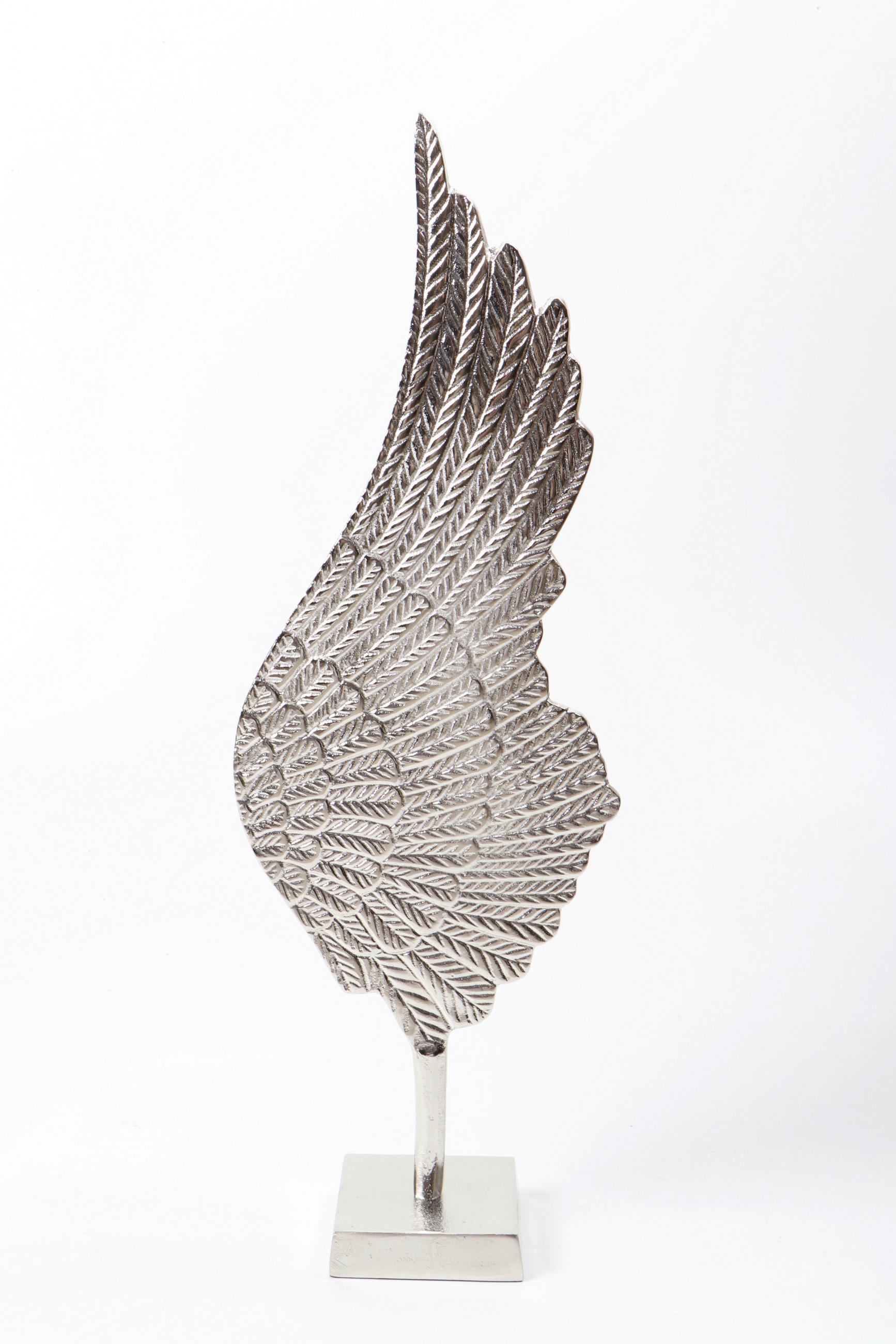 SOCHA - niklová, Design, kov/kameň (22,5/64,5/11,5cm) - Ambia Home