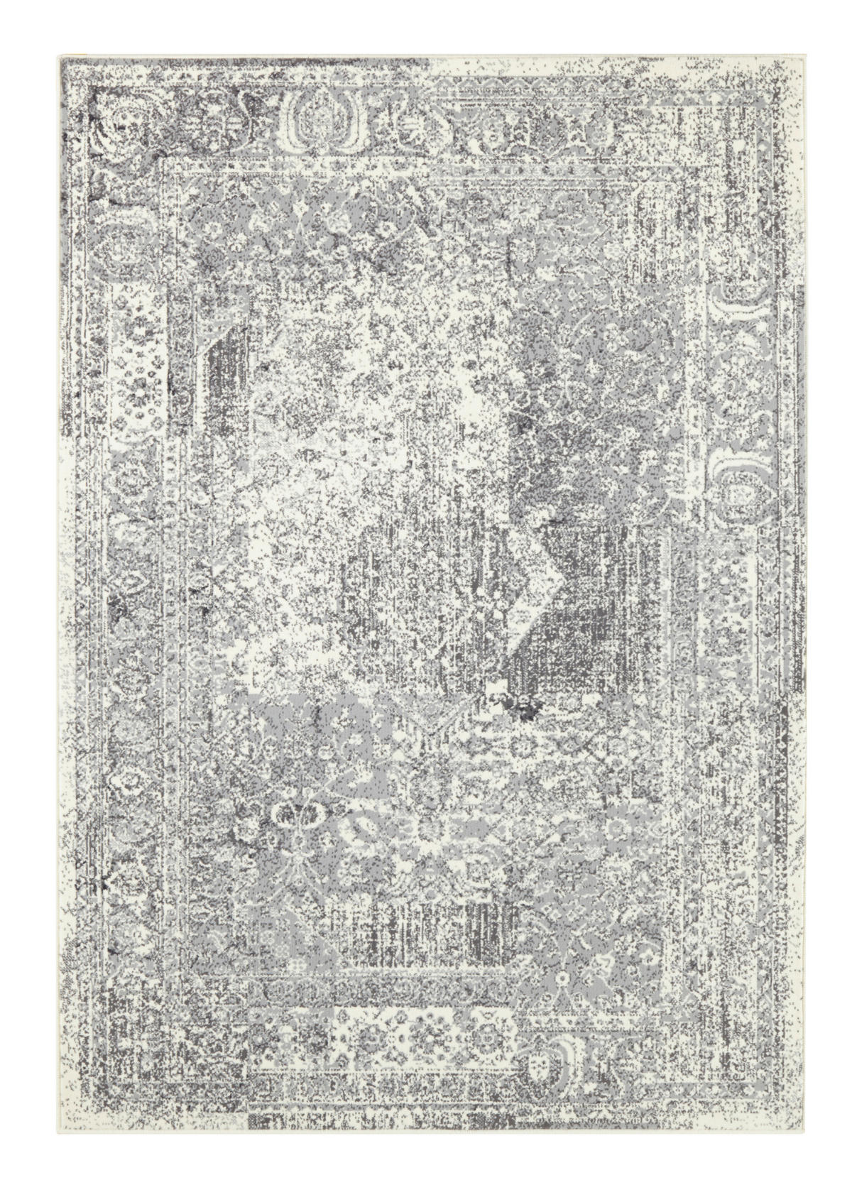 VINTAGE-TEPPICH 200/290 cm Celebration Creme, Grau  - Creme/Grau, Basics, Kunststoff/Textil (200/290cm)