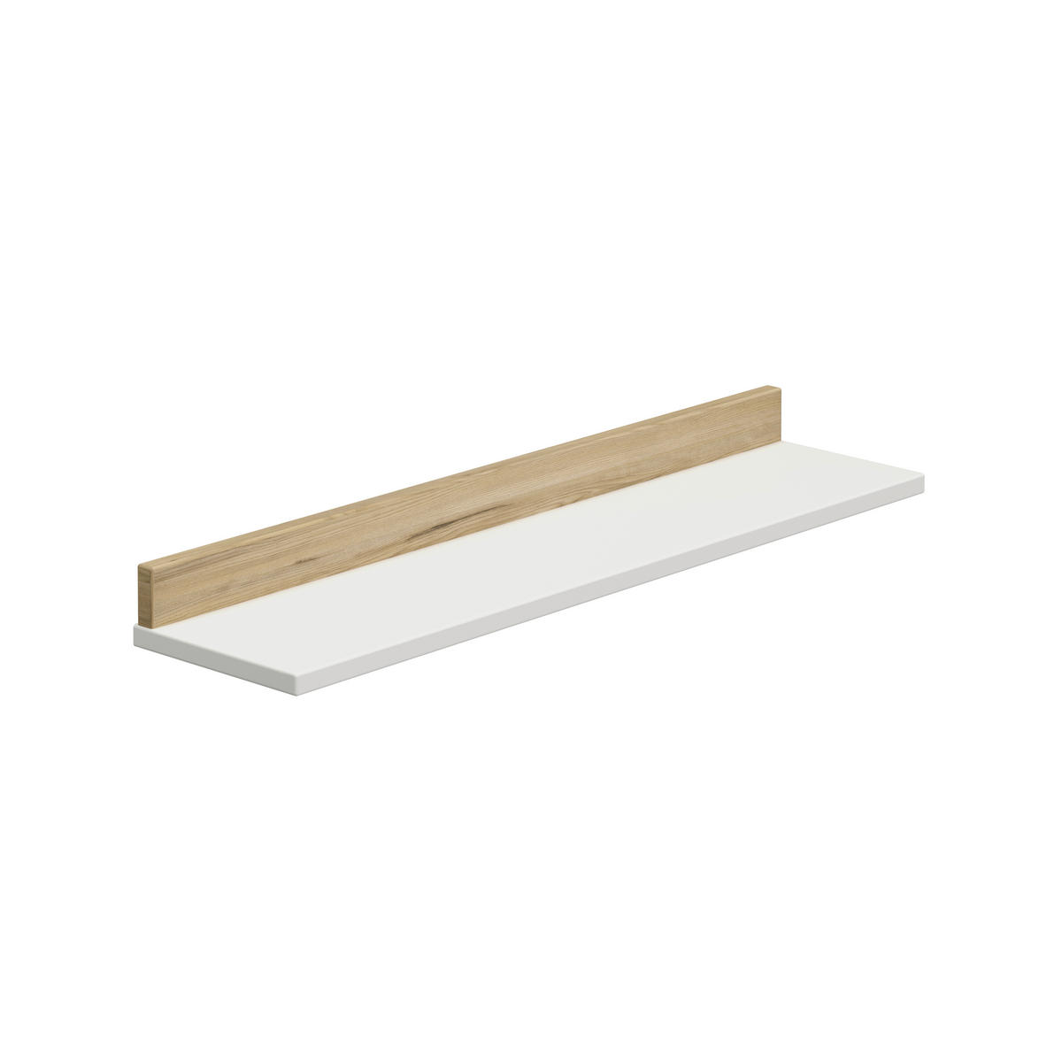 POLICA ZIDNA  Enie  - bijela/boje hrasta, Basics, drvni materijal (94,8/8,2/22,5cm) - Paidi