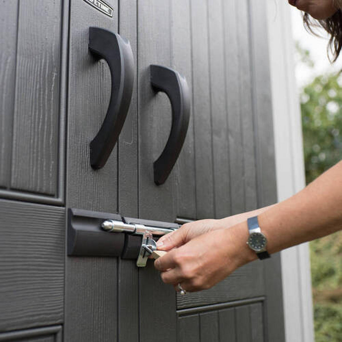 GERÄTEHAUS 204/227/204 cm  - Grau, Basics, Kunststoff (204/227/204cm) - Ambia Garden