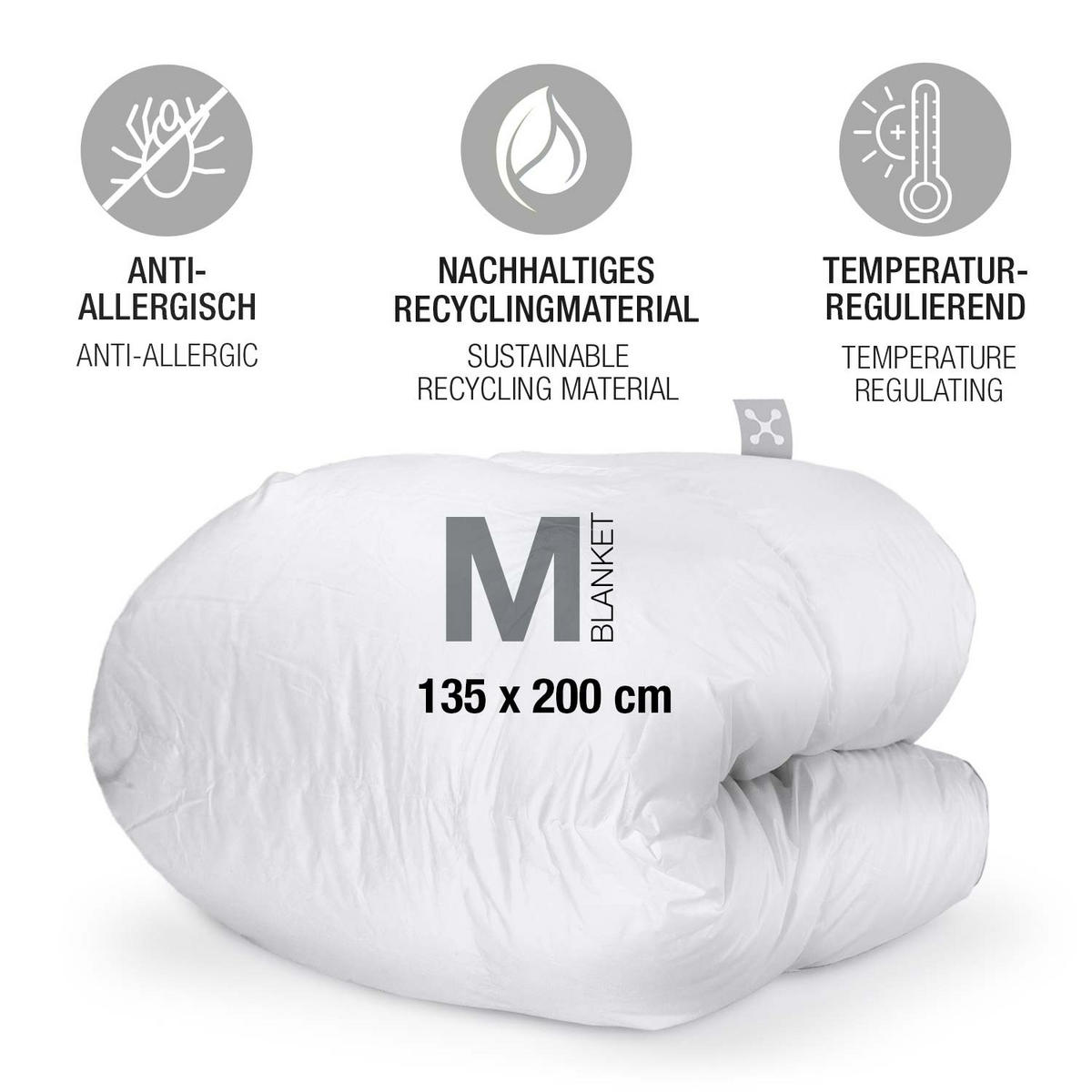 GANZJAHRESDECKE  SOFT  135/200 cm   - Basics, Textil (135/200cm) - Smartsleep