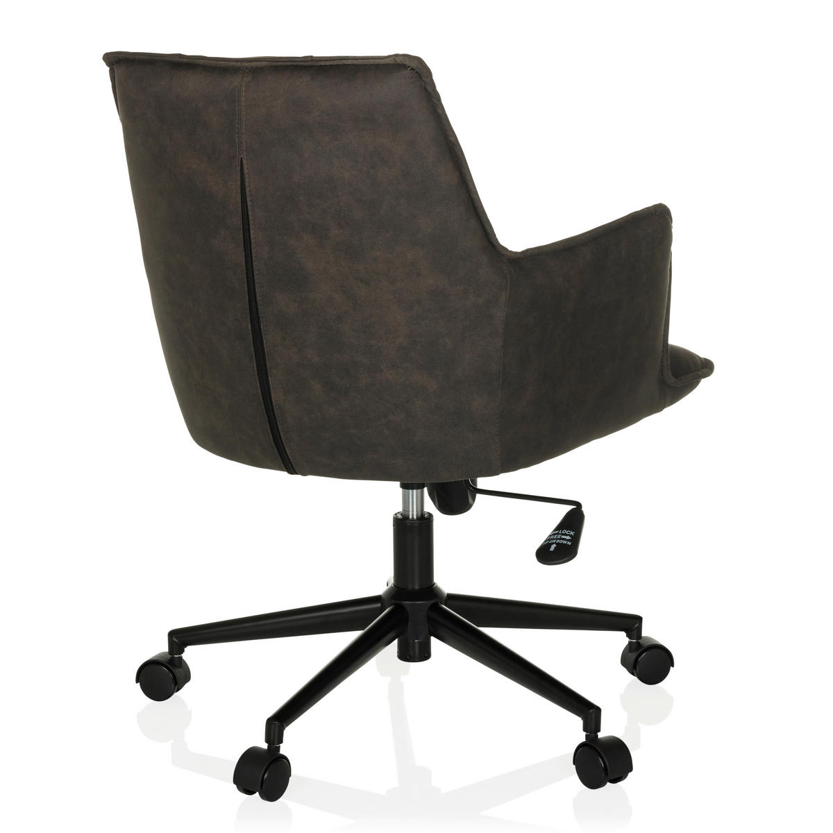 DREHSTUHL Dunkelgrau  - Dunkelgrau/Schwarz, MODERN, Kunststoff/Textil (54/85/70cm) - MID.YOU