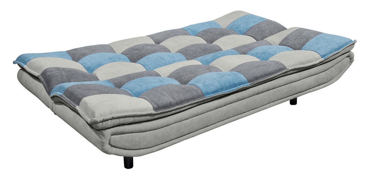 SOFA LEŽAJ plava, boja zemlje, tamnosiva  - tamnosiva/boja zemlje, Osnovno, tekstil/pločasti materijal (188/90/89cm) - MID.YOU