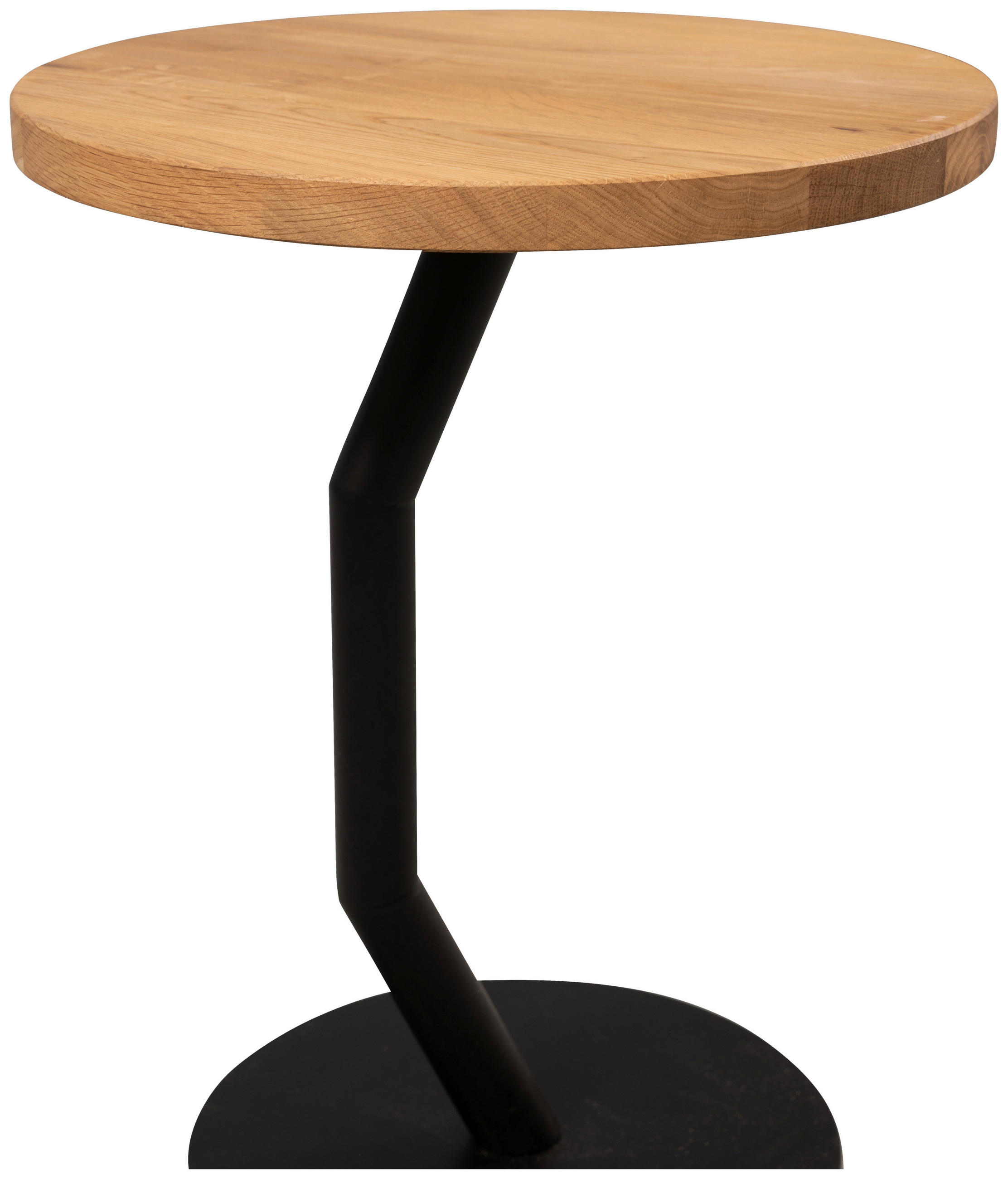 BEISTELLTISCH in Holz, Metall 35/35/45 cm  - Wildeiche/Schwarz, Basics, Holz/Metall (35/35/45cm)