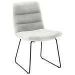 STUHL  in Cord Textil  - Schwarz/Weiß, Design, Textil/Metall (52/88/66cm) - Dieter Knoll