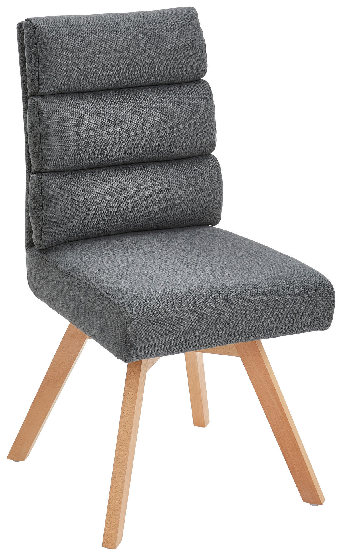STUHL  - Naturfarben/Grau, MODERN, Holz/Textil (45/88/62cm) - Livetastic