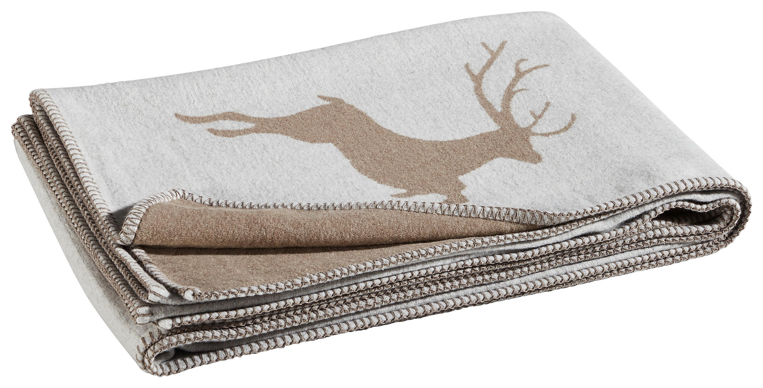 WOHNDECKE 140/200 cm - Hellgrau, KONVENTIONELL, Textil (140/200cm) - David Fussenegger