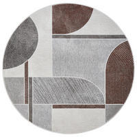 WEBTEPPICH 160 cm Valencia Grau, Weiß, Bordeaux  - Bordeaux/Weiß, Design, Textil (160cm)