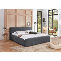 POLSTERBETT 180/200 cm,  in Grau,  - Grau, Design, Textil (180/200cm) - Xora