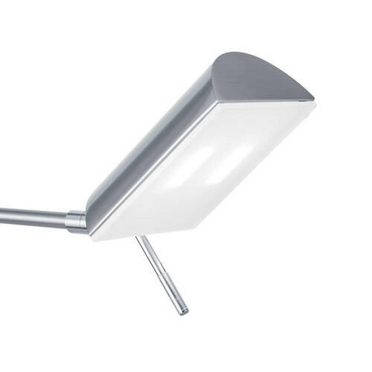 LED-TISCHLEUCHTE   - Nickelfarben, KONVENTIONELL, Kunststoff/Metall (40-60cm) - Hell