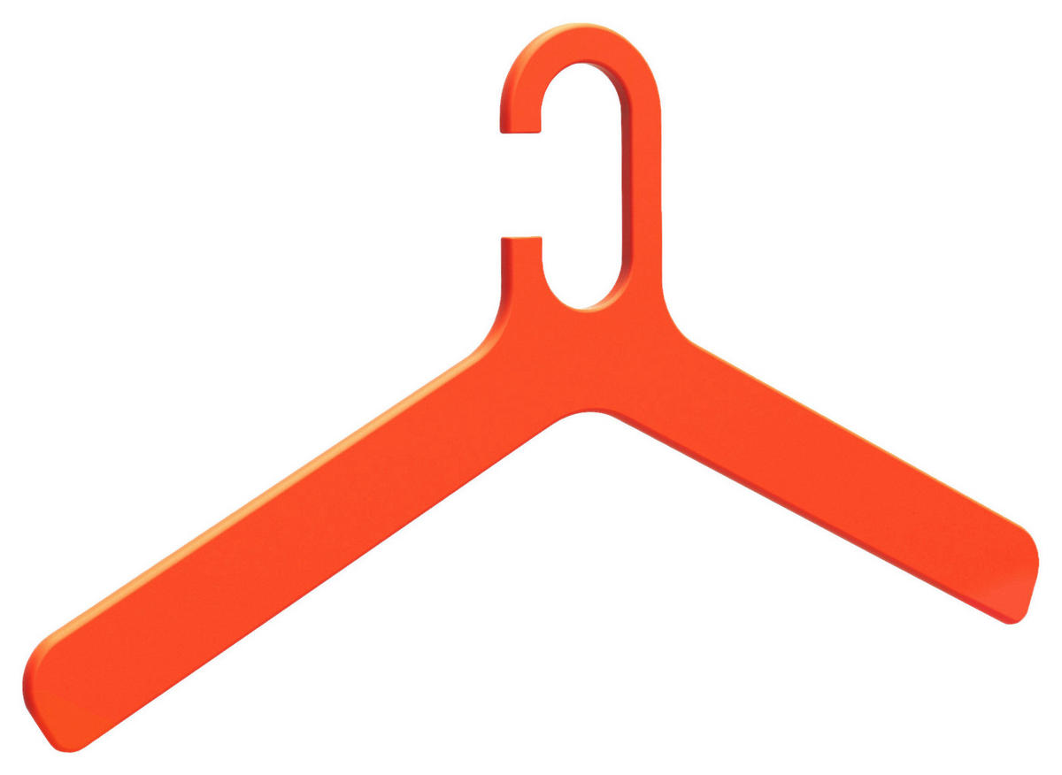 KLEIDERBÜGELSET 2-TEILIG 43 cm Kunststoff  - Orange, Basics, Kunststoff (43cm)