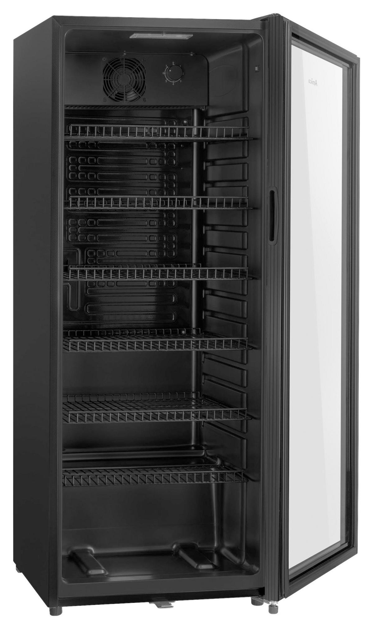 GETRÄNKEKÜHLSCHRANK 54,5/141/54 cm  - Schwarz, Basics, Glas/Metall (54,5/141/54cm) - Amica