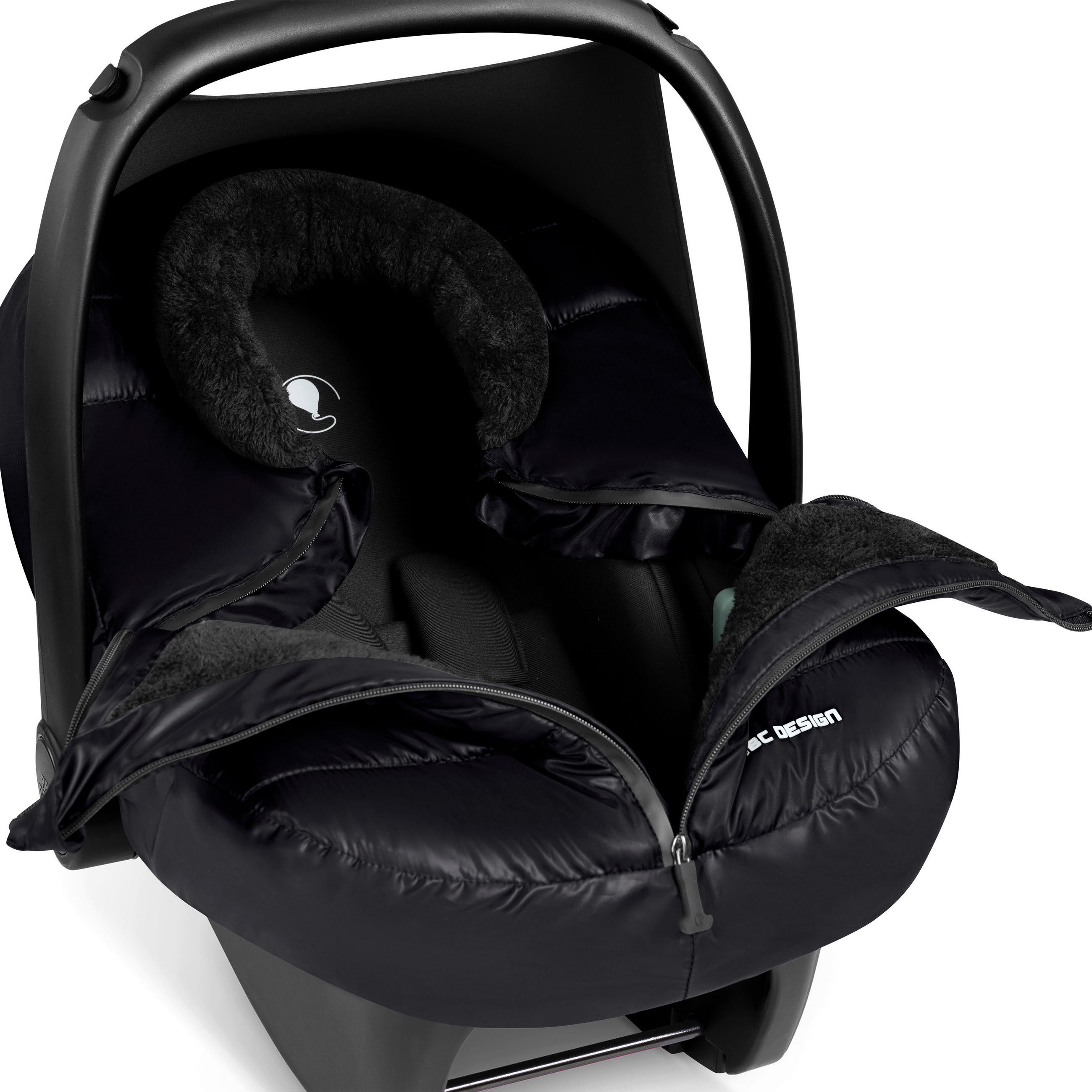 BABYSCHALEN-FUßSACK Tulip  - Schwarz, Basics, Textil (31/19/5cm) - ABC Design