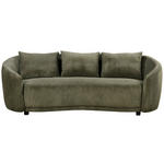 3-SITZER-SOFA Struktur Olivgrün  - Schwarz/Olivgrün, Design, Kunststoff/Textil (217/72/95cm) - Carryhome