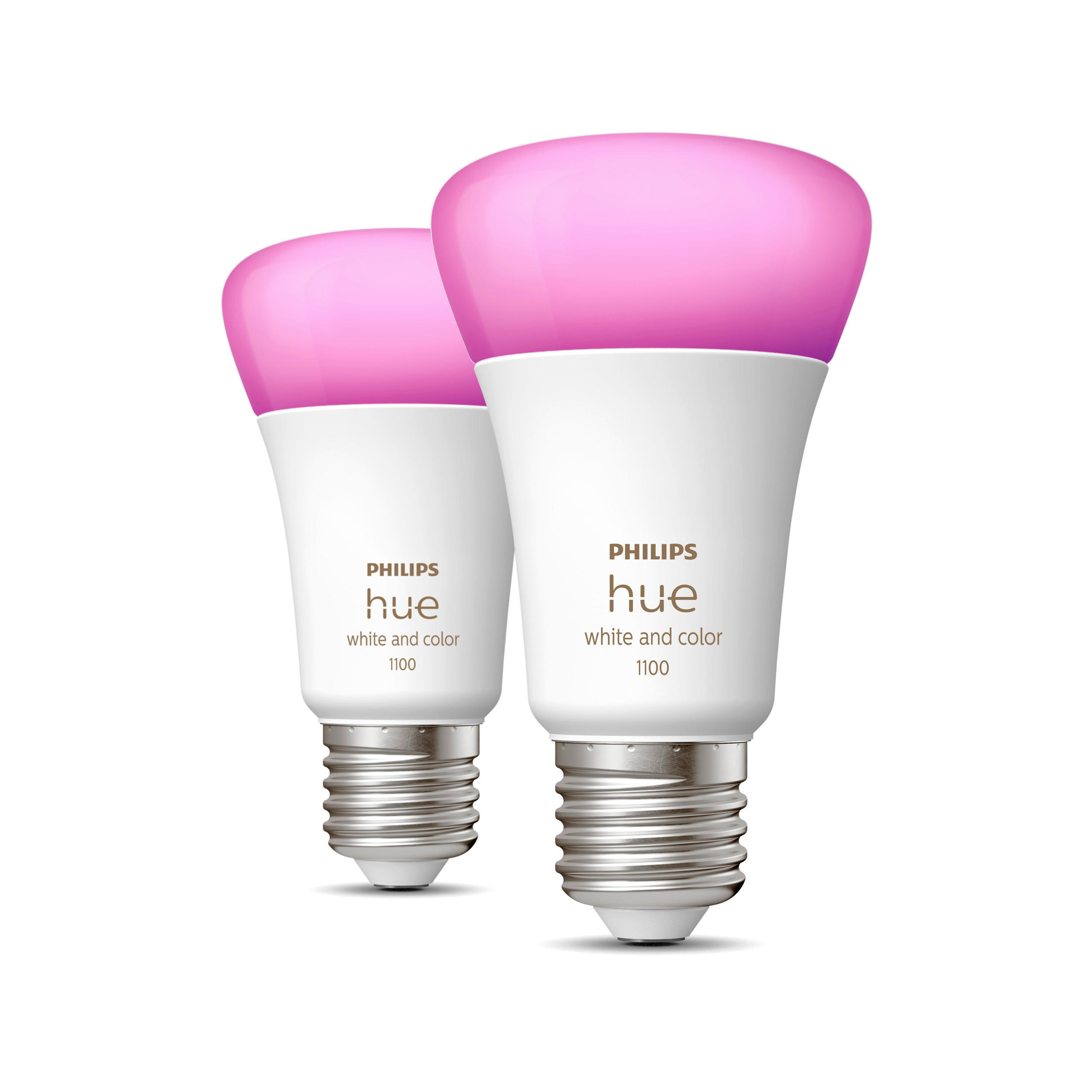 LED-LEUCHTMITTEL   E27 2 Stück  - Weiß, Basics, Kunststoff (6,1/11cm) - Philips HUE