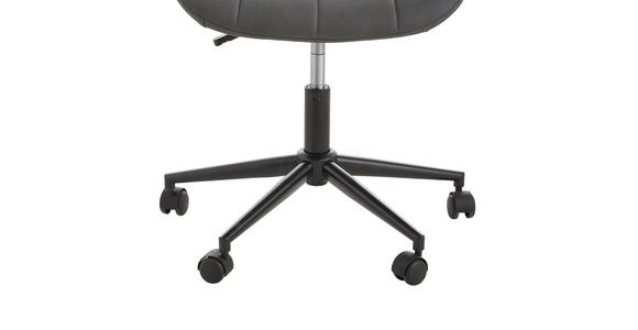 DREHSTUHL in Grau, Schwarz - Schwarz/Grau, KONVENTIONELL, Kunststoff/Textil (65/80-90/62cm) - Carryhome