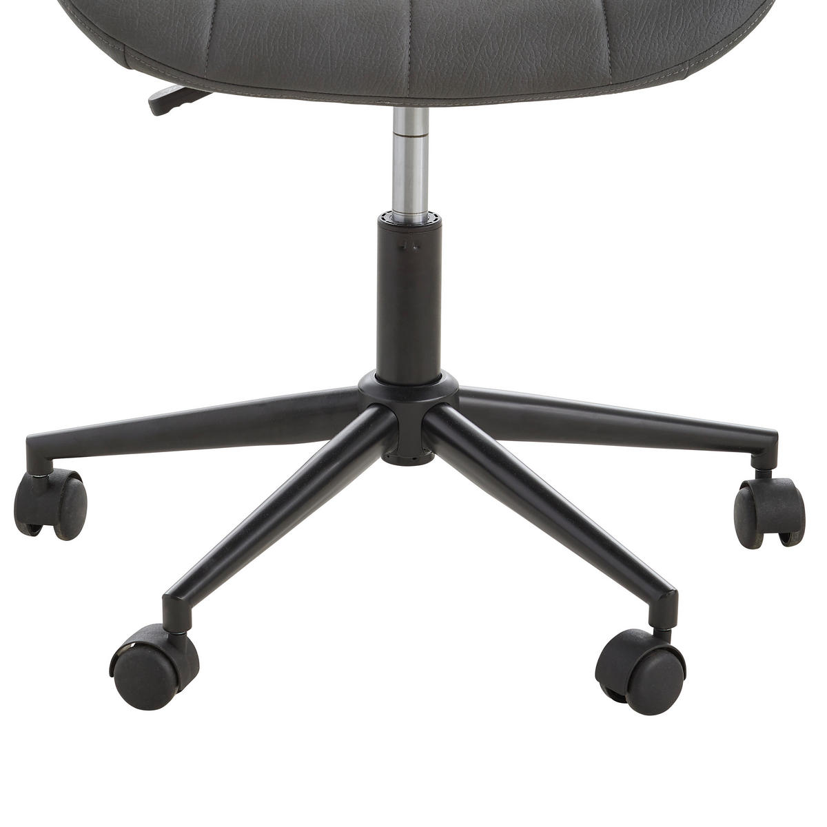 DREHSTUHL  in Grau, Schwarz  - Schwarz/Grau, KONVENTIONELL, Kunststoff/Textil (65/80-90/62cm) - Carryhome