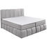 BOXSPRINGBETT 180/200 cm in Hellgrau - Hellgrau/Schwarz, Design, Kunststoff/Textil (180/200cm) - Carryhome BOXSPRINGBETT 180/200 cm in Hellgrau - Hellgrau/Schwarz, Design, Kunststoff/Textil (180/200cm) - Carryhome