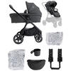 KOMBIKINDERWAGEN  Finiti 2in1  Ebony  - Dunkelgrau/Schwarz, Basics, Textil/Metall (60/109/87cm) - JOIE SIGNATURE
