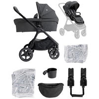 KOMBIKINDERWAGEN  Finiti 2in1  Ebony  - Dunkelgrau/Schwarz, Basics, Textil/Metall (60/109/87cm) - JOIE SIGNATURE